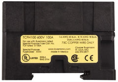 Cooper Bussmann - 1 Pole, 600 VAC/VDC, 100 Amp, DIN Rail Mount Fuse Holder - Compatible with CF, J Class, 1.05 Inch Wide Fuse - Exact Tooling