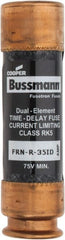 Cooper Bussmann - 125 VDC, 250 VAC, 35 Amp, Time Delay General Purpose Fuse - Fuse Holder Mount, 76.2mm OAL, 20 at DC, 200 (RMS) kA Rating, 20.6mm Diam - Exact Tooling