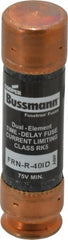 Cooper Bussmann - 125 VDC, 250 VAC, 40 Amp, Time Delay General Purpose Fuse - Fuse Holder Mount, 76.2mm OAL, 20 at DC, 200 (RMS) kA Rating, 20.6mm Diam - Exact Tooling