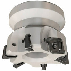 Iscar - 52mm Cut Diam, 22mm Arbor Hole, 8mm Max Depth of Cut, 93° Indexable Chamfer & Angle Face Mill - 6 Inserts, ENHT Insert, Right Hand Cut, 6 Flutes, Series TorMill - Exact Tooling