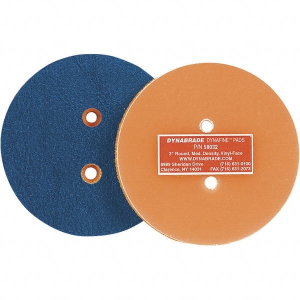 Dynabrade - 3" Diam Disc Backing Nonvacuum Replacement Pad - Medium Density, 12,000 RPM - Exact Tooling