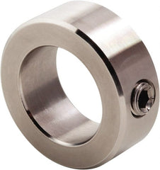 Climax Metal Products - 1/16" Bore, Stainless Steel, Set Screw Shaft Collar - 1/4" Outside Diam, 3/16" Wide - Exact Tooling