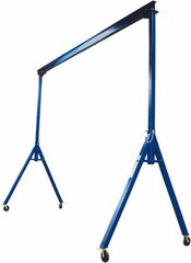 Vestil - 4,000 Lb Load Capacity, Steel Gantry Crane - 20' Span - Exact Tooling