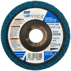Norton - 4-1/2" Diam, Medium Grade, Aluminum Oxide Deburring Disc - Exact Tooling