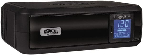 Tripp-Lite - 15 Amp, 1,000 VA, Tower Mount Line Interactive Backup Uninterruptible Power Supply - Backup 3 min with Full Load & 10 min with Half Load, 120 VAC Input & Output, 500 Watt Output, 1 Phases, 6 Outlets - Exact Tooling