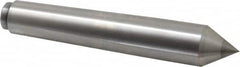 Riten - 1.078" Head Diam, Carbide-Tipped Steel Standard Point Solid Dead Center - B&S 9 Brown & Sharpe Taper, 1.078" Point Diam, 2" Point Length, 6-1/2" OAL - Exact Tooling