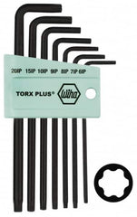 Wiha - 7 Piece IP6 to IP20 L-Key Long Arm Torx Plus Key Set - IP6, IP7, IP8, IP9, IP10, IP15, IP20 Torx Size - Exact Tooling