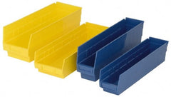Quantum Storage - 50 Lb. Load Capacity, 23-5/8" Deep, Red Polypropylene Hopper Shelf Bin - 6" High x 4-1/8" Wide x 23-5/8" Long - Exact Tooling