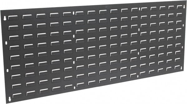 Quantum Storage - 48" Wide x 19" High, Gray Louvered Bin Panel - Use with Quantum Storage Systems - ALL QUS Bins - Exact Tooling