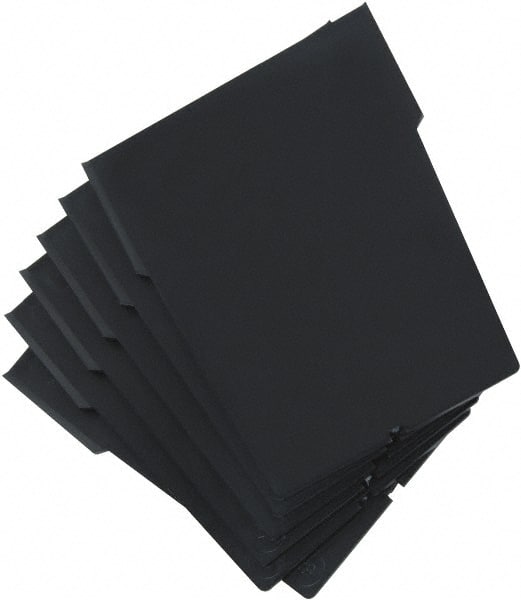 Quantum Storage - 4.1" Wide x 6" High, Black Bin Divider - Use with Quantum Storage Systems - QSB201, 203, 205 - Exact Tooling