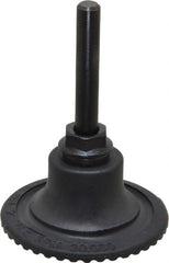 Made in USA - 2" Diam Quick-Change Type S Disc Backing Pad - 1/4" Shank Diam, Medium Density, 30,000 RPM - Exact Tooling