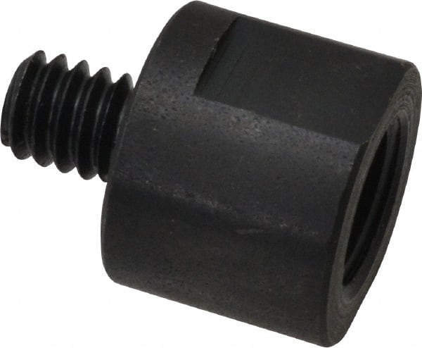 Made in USA - 3/8" Max Diam, Abrasive Disc Adapter - 1/4-20, 3/8-24 - Exact Tooling