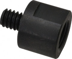 Made in USA - 3/8" Max Diam, Abrasive Disc Adapter - 1/4-20, 3/8-24 - Exact Tooling