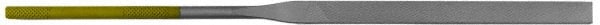 PFERD - 7" Needle Precision Swiss Pattern Hand File - Double Cut, Round Handle - Exact Tooling