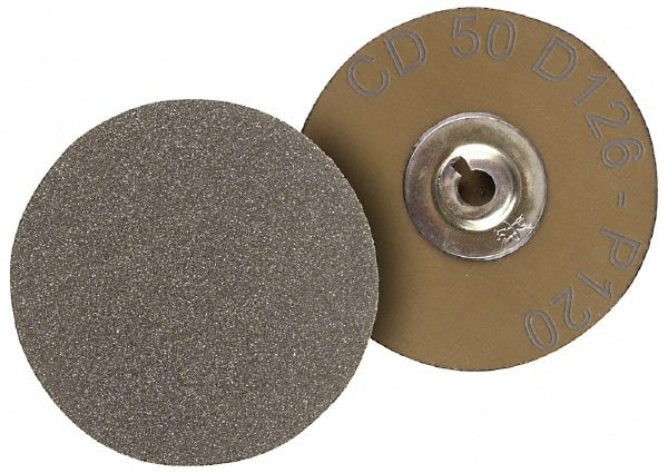 PFERD - 1" Disc Diam, 60 Grit, Diamond Quick Change Disc - Type R Attaching System, Coated, Brown, Coarse Grade, 15,500 RPM, D251 Series - Exact Tooling