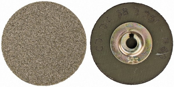 PFERD - 1-1/2" Disc Diam, 60 Grit, Diamond Quick Change Disc - Type S Attaching System, Coated, Brown, Coarse Grade, 12,500 RPM, D251 Series - Exact Tooling
