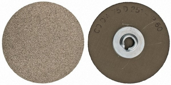 PFERD - 3" Disc Diam, 60 Grit, Diamond Quick Change Disc - Type S Attaching System, Coated, Brown, Coarse Grade, 6,300 RPM, D251 Series - Exact Tooling