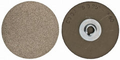 PFERD - 3" Disc Diam, 60 Grit, Diamond Quick Change Disc - Type S Attaching System, Coated, Brown, Coarse Grade, 6,300 RPM, D251 Series - Exact Tooling