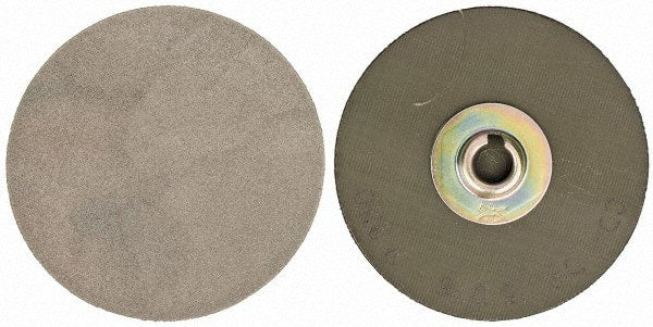PFERD - 3" Disc Diam, 220 Grit, Diamond Quick Change Disc - Type S Attaching System, Coated, Brown, Fine Grade, 6,300 RPM, D76 Series - Exact Tooling