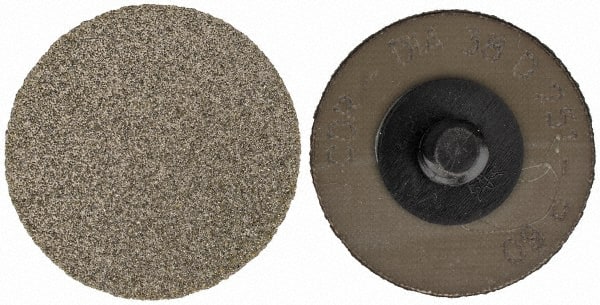 PFERD - 1-1/2" Disc Diam, 60 Grit, Diamond Quick Change Disc - Type R Attaching System, Coated, Brown, Coarse Grade, 12,500 RPM, D251 Series - Exact Tooling