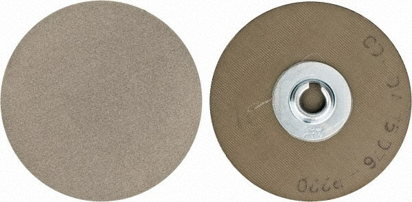 PFERD - 3" Disc Diam, 220 Grit, Diamond Quick Change Disc - Type R Attaching System, Coated, Brown, Fine Grade, 6,300 RPM, D76 Series - Exact Tooling