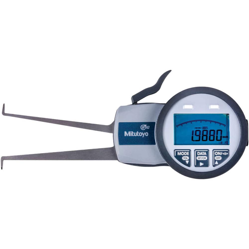 Mitutoyo - Electronic Caliper Gages; Type: Internal ; Minimum Measurement (Inch): 1.1800 ; Minimum Measurement (mm): 30.00 ; Minimum Measurement (Decimal Inch): 1.1800 ; Maximum Measurement (Inch): 1.9700 ; Maximum Measurement (Decimal Inch): 1.9700 - Exact Tooling