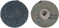 Tru-Maxx - 3" Disc Diam, 24 Grit, Zirconia Alumina Quick Change Disc - Type S Attaching System, Coated, Blue, Very Coarse Grade - Exact Tooling