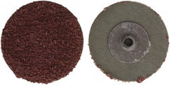 Tru-Maxx - 2" Disc Diam, 24 Grit, Aluminum Oxide Quick Change Disc - Type S Attaching System, Coated, Maroon, Very Coarse Grade - Exact Tooling