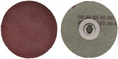 Tru-Maxx - 3" Disc Diam, 80 Grit, Aluminum Oxide Quick Change Disc - Type S Attaching System, Coated, Maroon, Medium Fine Grade - Exact Tooling
