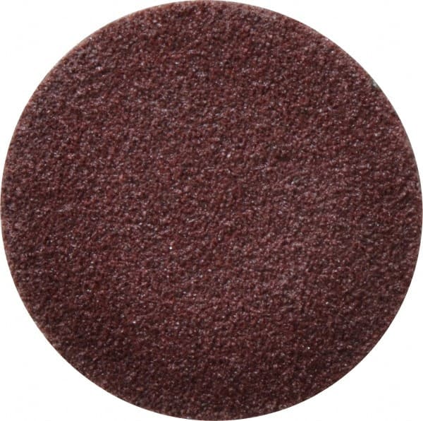 Tru-Maxx - 2" Disc Diam, 60 Grit, Aluminum Oxide Quick Change Disc - Type S Attaching System, Coated, Maroon, Medium Grade - Exact Tooling