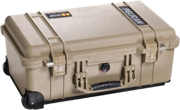 Pelican Products, Inc. - 13-13/16" Wide x 9" High, Clamshell Hard Case - Tan, Plastic - Exact Tooling