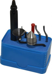 Noga - 7 Piece Cobalt, High Speed Steel Blade Hand Deburring Tool Set - S10, S20, S100, S150;D50;RD16.5, EX18 Blades, For Holes, Straight Edge, Curved Edge, Bushing Scraping, External Shaft - Exact Tooling