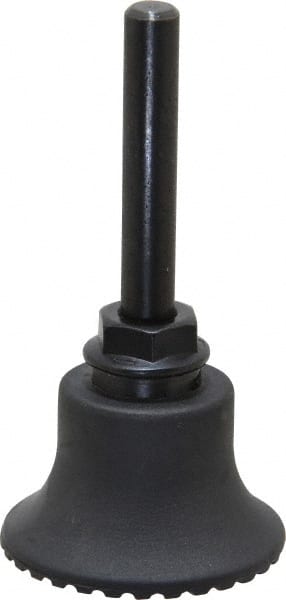 Made in USA - 1-1/2" Diam Quick-Change Type R Disc Backing Pad - 1/4" Shank Diam, Medium Density, 30,000 RPM - Exact Tooling