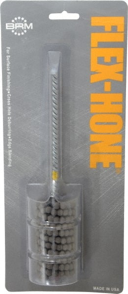 Brush Research Mfg. - 1-1/4" to 1-3/8" Bore Diam, Diamond Flexible Hone - Extra Fine, 8" OAL - Exact Tooling