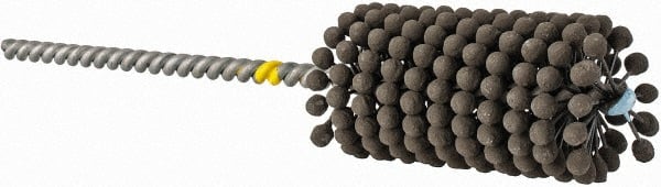 Brush Research Mfg. - 1-1/4" to 1-3/8" Bore Diam, Diamond Flexible Hone - Extra Fine, 8" OAL - Exact Tooling