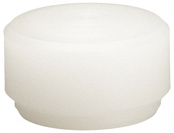 HALDER - 63/64" Face Diam, Grade Hard, White Dead Blow Hammer Tip - Nylon - Exact Tooling