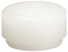 HALDER - 25/32" Face Diam, Grade Hard, White Dead Blow Hammer Tip - Nylon - Exact Tooling