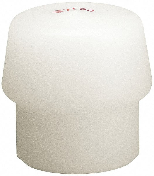 HALDER - 1-37/64" Face Diam, Grade Hard, White Hammer Tip/Face - Nylon - Exact Tooling