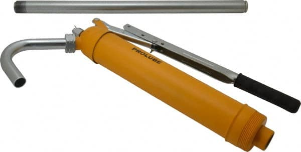 PRO-LUBE - Oil Lubrication 0.10 Strokes/oz Flow Steel Lever Hand Pump - For 15 to 55 Gal Container - Exact Tooling