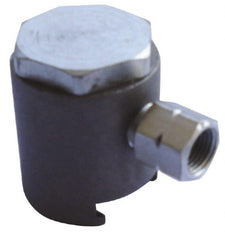 PRO-LUBE - 7,500 Operating psi, 7/8" Long, 1/8 Thread, Grease Gun Button-Head Coupler - NPT Thread - Exact Tooling
