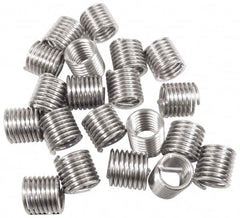 Recoil - 3/4-10 UNC, 2D, Stainless Steel Screw Locking Insert - 13 Free Coils, 1-1/2 Inch Overall Length, 0.881 to 0.906 Inch Outside Diameter, with Tang, Bright Finish - Exact Tooling