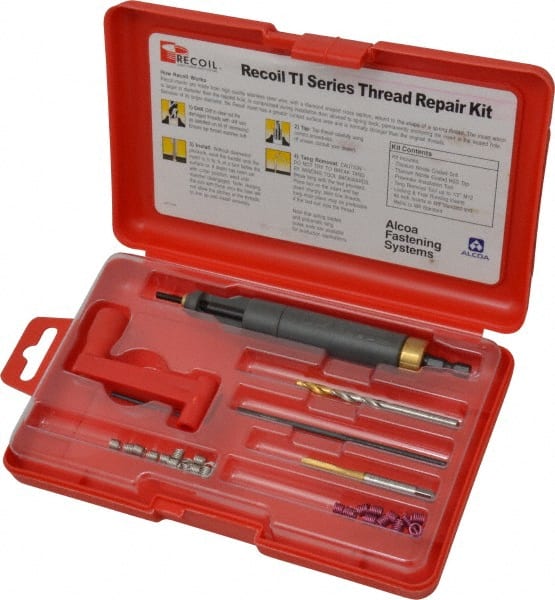 Recoil - 36 Inserts, #8-32, #8-32 UNC, Thread Repair Kit - 0.246" Insert Length - Exact Tooling