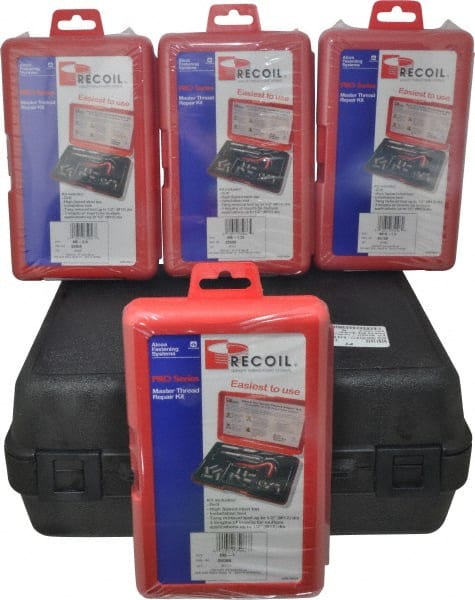 Recoil - 12 Inserts, M10x1.50 Metric Coarse, Thread Repair Kit - Exact Tooling