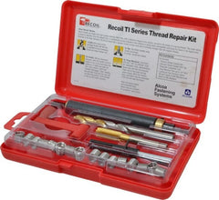 Recoil - 18 Inserts, M10x1.50, M10x1.50 Metric Coarse, Thread Repair Kit - 15mm Insert Length - Exact Tooling