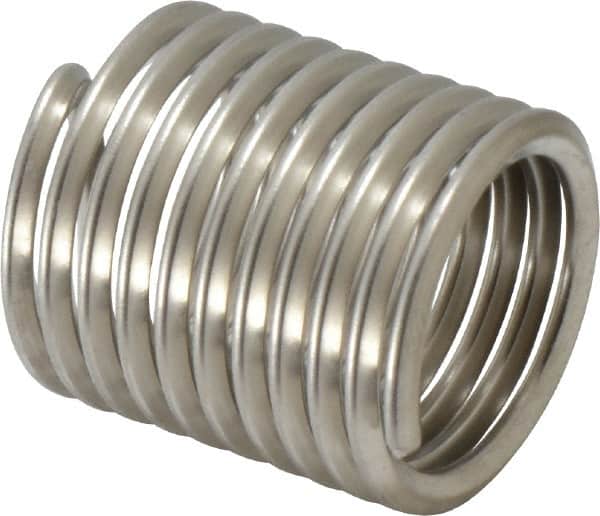 Recoil - 7/8-9 UNC, 1.312" OAL, Free Running Helical Insert - 10 Free Coils, Tanged, Stainless Steel, 1-1/2D Insert Length - Exact Tooling