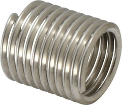 Recoil - 7/8-9 UNC, 1.312" OAL, Free Running Helical Insert - 10 Free Coils, Tanged, Stainless Steel, 1-1/2D Insert Length - Exact Tooling
