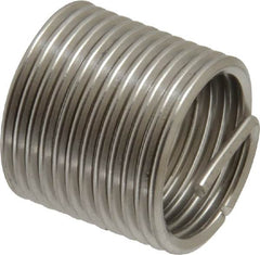 Recoil - M12x1.25 Metric Fine, 18mm OAL, Free Running Helical Insert - Tanged, Stainless Steel, 1-1/2D Insert Length - Exact Tooling