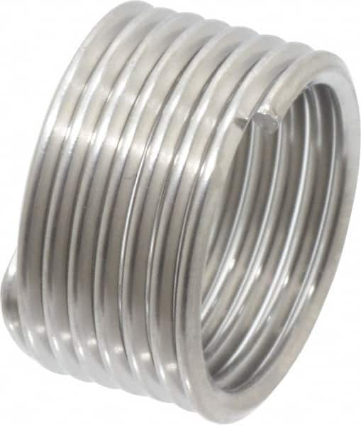 Recoil - M12x1.25 Metric Fine, 1/2" OAL, Free Running Helical Insert - Tanged, Stainless Steel, 1D Insert Length - Exact Tooling