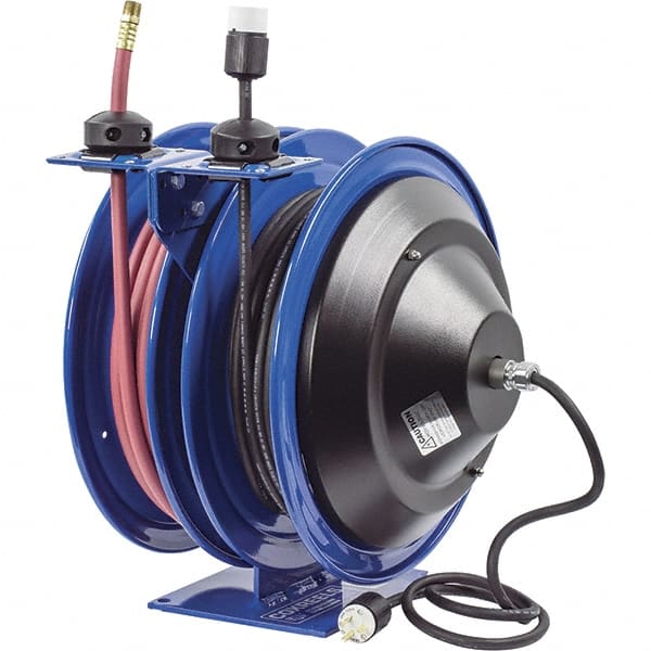 CoxReels - 50' Spring Retractable Hose Reel - 300 psi, Hose Included - Exact Tooling