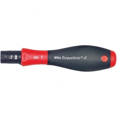Wiha - 1 Piece, 0.4 to 1 N/m, Adjustable Torque Limiting Screwdriver - 1/4" Drive - Exact Tooling